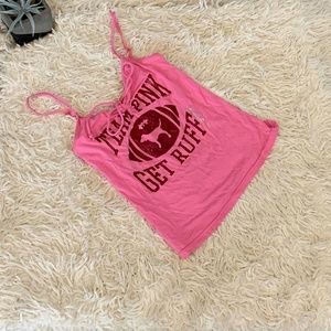 Victoria's Secret TEAM PINK Strappy Tank Bling SzS
